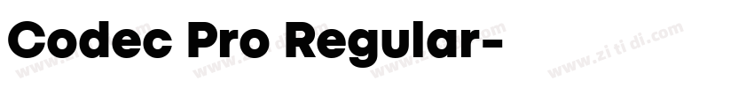 Codec Pro Regular字体转换